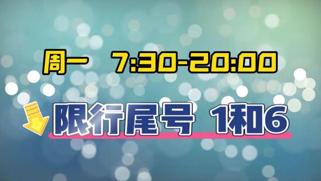 周一限行尾号1和6球友会雨雾天气提示｜(图2)